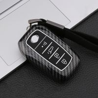 ✱◎ Carbon fiber Silicone Car key Cover Case For Toyota Alphard Vellfire 30 Previa 2015 2016 2017 2018 2019 Remote Key Protect Shell