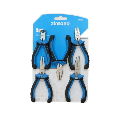 (Wowwww++) Zinsano - ชุดคีม 5 ชิ้น/ชุด ขนาด 5 นิ้ว รุ่น Z085102 ใช้สำหรับการตัด การดัด การจับชิ้นงาน เหมาะการทำขนาดเล็ก พื้นที่แคบ ราคาถูก คีม ล็อค คีม ปากจิ้งจก คีม ตัด สาย ไฟ คีม ปากนกแก้ว (Wowwww++) Zinsano - ชุดคีม 5 ชิ้น/ชุด ขนาด 5 นิ้ว รุ่น Z085102 ใช้สำหรับการตัด การดัด การจับชิ้นงาน เหมาะการทำขนาดเล็ก พื้นที่แคบ ราคาถูก คีม ล็อค คีม ปากจิ้งจก คีม ตัด สาย ไฟ คีม ปากนกแก้ว