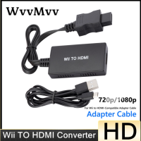 For Wii to HDMI-Compatible Adapter Cable Game Console HD 720p1080p for 3.5mm Audio AUX for PC HD Monitor Display