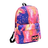 Fashion Uni Stars Universe Space Printing Backpack School Book Backpacks British-flag Shoulder Bag Best Sale-WT