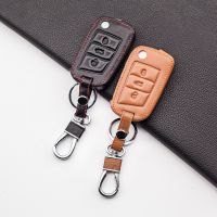 ✉ 2020 New Leather Car Key Case Cover For Volkswagen VW Golf 7 MK7 Tiguan mk2 for Skoda Octavia 3 A7 Kodiaq 2017 2018 2019