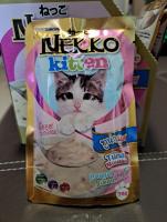 อาหารแมว Nekko สำหรับลูกแมว 1 เดือนขึ้นไป 1กล่อง 12 ซอง