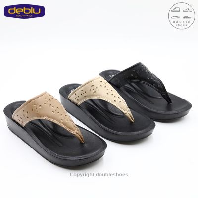 รองเท้าแตะแบบสวม รองเท้าเพื่อสุขภาพ Deblu รุ่น L9216 (สีดำ /ครีม /กะปิ ) ไซส์ 36-41