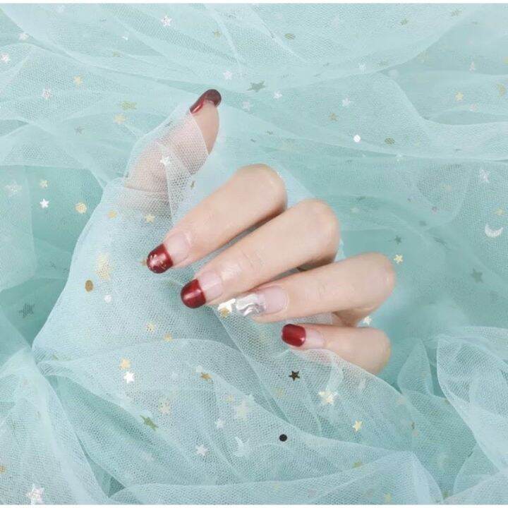 ผ้าตาข่าย-ผ้าถ่ายรูปงานสวย-ผ้าฟรุ้งฟริ้ง-nail-art-decoration-gauze-shooting-photo-props-nail-mesh-manicure-photography-background-lace-mesh-cloth