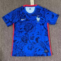 2022 2023 ล่าสุด เสื้อกีฬาแขนสั้น ลายทีมชาติฟุตบอล World Cup France 22-23 ชุดเหย้า แห้งเร็ว ไซซ์ S-XXL AAA