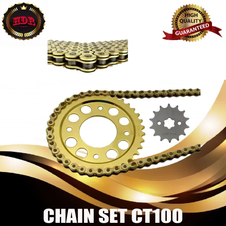 CSL Japan Quality 3 IN 1 Chain With Sprocket Set For Bajaj CT100 14T ...