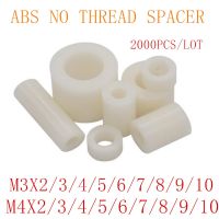 【♘COD Free Cas♘】 can511637234 Wholeslae 2000ชิ้น/ล็อต M3 M4ไนลอนสีขาว Abs Non-Threaded Spacer รอบ Hollow แหวนรองแยกตัว Id 3Mm 4Mm บอร์ด Pcb สลักเกลียว