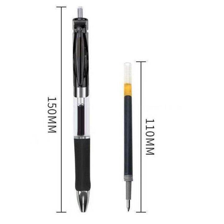 12pcs-set-retractable-ballpoint-pen-large-capacity-0-5mm-gel-pens-black-red-blue-replaceable-refill-school-stationery-supplies-pens