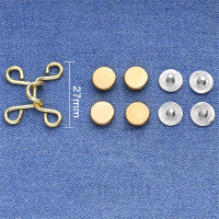 27mm 27/32mm Button Sewing Adjustable Adjust Clothing Free Snap Metal Nail Waist Buckle