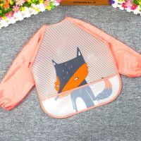 FCU No-Wash ผ้ากันเปื้อนพิมพ์ลายเด็ก EVA Cartoon Animal Safe Soft Waterproof Bibs