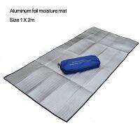 【cw】 Light Weight Size 1m X 2m Camping Aluminum Foil  EVA  Foam Mat Picnic Beach Mattress Sleeping Pad