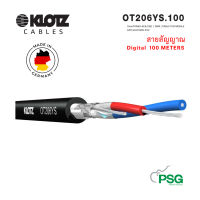 KLOTZ CABLE OT206YS.100 OmniTRANS-AES/EBU ( DMX ) CABLE FOR MOBILE APPLICATIONS-PVC Made in Germany