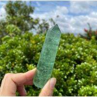 1PC Natural Green Flourite Tower / Top Quality / Helps balancing, clearing energy blocks, organising thoughts and ideas.