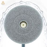 ❉✧ [ Ready Stock ]Grey Round Mop Replacement Cloth/ 25cm Microfiber Mop Cloth/ Wet Dry Universal Floor Cleaning Mop Cloth/ Household Mop Accessories