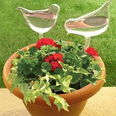 【CC】 Glass Flowers Feeder Watering Devices Cartoon Indoor Lawn Sprinkler Garden Pot Tools