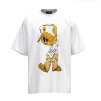 Plus size high street mens and womens T-shirt drew house new cartoon character print large short-sleeved round neck T-shirt