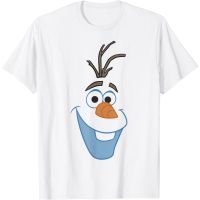 HOT ITEM!!Family Tee Couple Tee Adult T-Shirt Frozen Olaf Big Face Cartoon T-Shirt - Mens T-Shirt