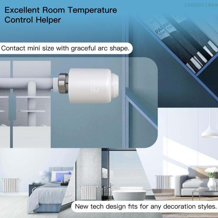 tuya-zigbee-วาล์วควบคุมอุณหภูมิหม้อน้ำแอพโทรศัพท์มือถือไร้สายอัจฉริยะควบคุมอุปกรณ์ควบคุมอุณหภูมิเทอร์โมสตัดทำความร้อนภายในบ้านเทอร์มอสแตตหม้อน้ำใช้งานร่วมกับ-alexa-amazon-google-home