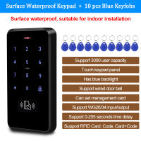 (มีในสต็อก) 125KHz RFID Touch Keyboard IP68 Waterproof Access Control Keypad Controller ตัวเลขล็อคระบบเปิดประตู Electronic Key Cards **