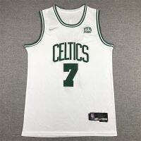 Nba Celtics ฤดูกาลใหม่75th ครบรอบปีที่7 Jay เสื้อสีน้ำตาลปักชุดกีฬาบาสเกตบอลเสื้อกีฬาหมายเลข11ชุดกีฬาบาสเกตบอล