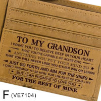 To My Son From Dad Father Wallet Christmas Birthday Graduation Wedding Birthday Gift Letter Engraved Letter Wallet Carteira