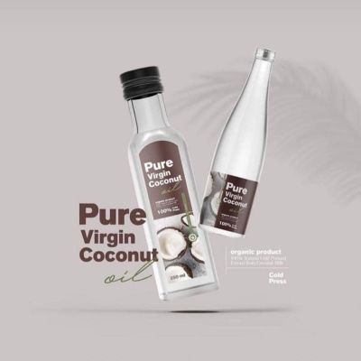 Pure virgin coconut oil น้ำมันมะพร้าวสกัดเย็น เพียวเวอร์จิ้น [,250ml.] น้ำมันมะพร้าวบริสุทธิ์ 100%