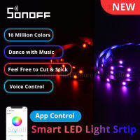 SONOFF L1 Lite Smart Wifi LED Light Strip 5M Dimmable EU US WiFi Flexible RGB Strip Lights APP Remote Control Work with Alexa