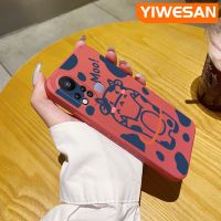 YIWESAN เคสสำหรับ Infinix Hot 11S Hot 2022เคสโทรศัพท์บางดีไซน์ใหม่ลายการ์ตูนน่ารักๆเคสป้องกันขอบสี่เหลี่ยมเคสนิ่มเคสปลอกซิลิโคนเคสกันกระแทก