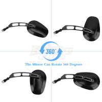 Motorcycle Rearview Rear View Mirrors Glass Back Side Mirror Right Left For Harley 883 1200 48