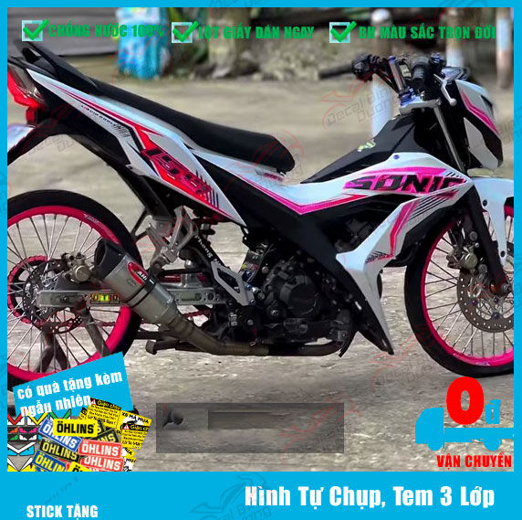 Honda Sonic 150 độ 654 đẹp hơn Suzuki Raider giá 100 triệu ăn đứt