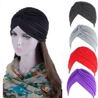 【YF】 New Women Folds Muslim Turban Scarf  Fashion islamic inner Hijab Caps Arab wrap Female India Hats femme musulman turbante mujer