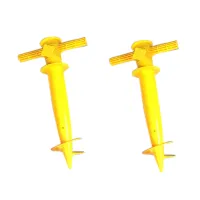 2X Outdoor Beach Camping Garden Umbrella Insert Plastic Pins Sun Umbrella Beach Umbrella Base Plug Accessories