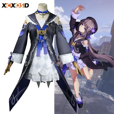 XCXOSD Honkai Star Rail Herta Cosplay Costumes Qingque Clothes Roleplay Coser Women Antique Anime Game Suit Wig