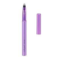 Mini Lip Brush ลิปสติกเครื่องสำอางเครื่องมือความงาม Violet Aluminium Handle With Cover