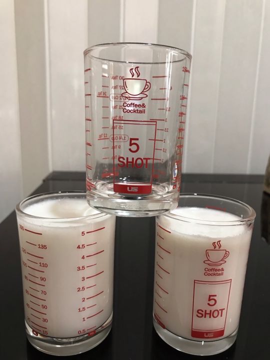 แก้วตวง-5shot-สเกลสีแดงคมชัด-มาตรฐาน-ราคาใบละ-สินค้าพร้อมส่งทันที-2-4-วันได้รับของ