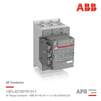 ABB AF140-30-11-13 140A 75kW คอนแทคเตอร์ 100-250VAC/DC, ABB AF Range Contractor  1NO+1NC