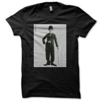 เสื้อผ้าผชLx1 เสื้อยืด ผ้าฝ้าย พิมพ์ลาย Charlie Chaplin Tramp โอเวอร์ไซซ์ สําหรับผู้ชายS-5XL  NLUZ