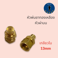 หัวพ่นยาทองเหลืองแท้ /หัวใบพัด/หัวผ่าบน รุ่นหนา