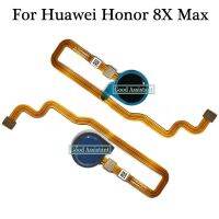 เครื่องสแกนลายนิ้วมือสําหรับ Huawei Honor 8X Max / Enjoy Max / Enjoy 9 Max Touch Sensor ID ปุ่มโฮมกลับประกอบ Flex Cable