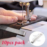 [HOT BYIIIXWKLOLJ 628] 10Pcs โลหะเย็บ Crimping คลิปสแตนเลสคลิปเย็บผ้าสำหรับ DIY เสื้อผ้าเย็บ Pinning Marking Quilting ไม้บรรทัดเครื่องมือ