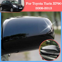 สำหรับ Toyota Yaris XP90 2008 2009 2010 2011 2012 2013 87915-0D907 87945-0D907 Hatchback รถสีดำกระจกมองหลังฝาครอบ Shell Cap