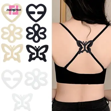 4pcs Flower Shaped Bra Strap Clips, Women'S Lingerie Accessories For  Invisible And Anti-Slip Bra Straps