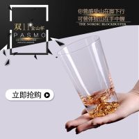 Personality thickening hot water cup creative whiskey cup milk cup fitted with water