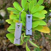 Double Tube Whistle 150 Decibel Hiking Sport Stainless Steel Emergency Survival Whistle Survival kits