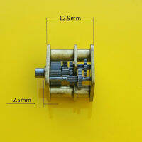 ไมโคร5ระดับแม่นยำ050มอเตอร์เกียร์ทองแดงโลหะทั้งหมด2.5มม. เพลาสั้นหัวลดความเร็วมอเตอร์เกียร์ Diy