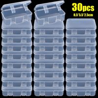 30pcs/pack Small Plastic Transparent Storage Box for Jewelry Container Case Home DIY Beads Crafts Package Clear Cases Boxes