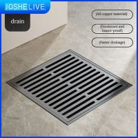 Anti-insect Floor Drain Stripe Luxury Anti-odor Shower Trap Drains Laundry Room Brass Drain Valve Cover Bathroom Accessories Traps Drains