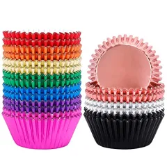 50 PCs Greaseproof Parchment Standard Size Cupcake Liners in 2023