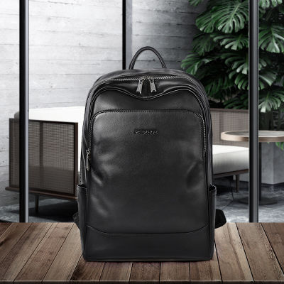 TOP☆Padieoe men backpack bookbag mens bag genuine leather luxury college back pack fashion waterproof travel luggage bag laptop