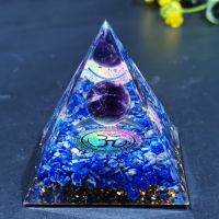 、‘】【【 Natural Stone Amethyst Crystalenergy Generator Orgone Pyramid For E-Energy Protection Healing Meditation Orgonite Crystal Chakra